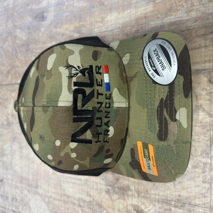 Casquettes camouflage brodées pour un club de tir NRL