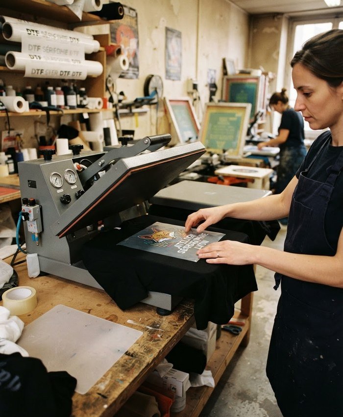Transfert flex à l'atelier Markage.TOP