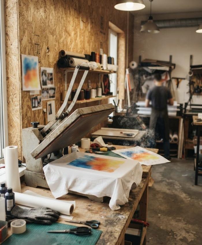 Sublimation textile à l'atelier Markage.TOP
